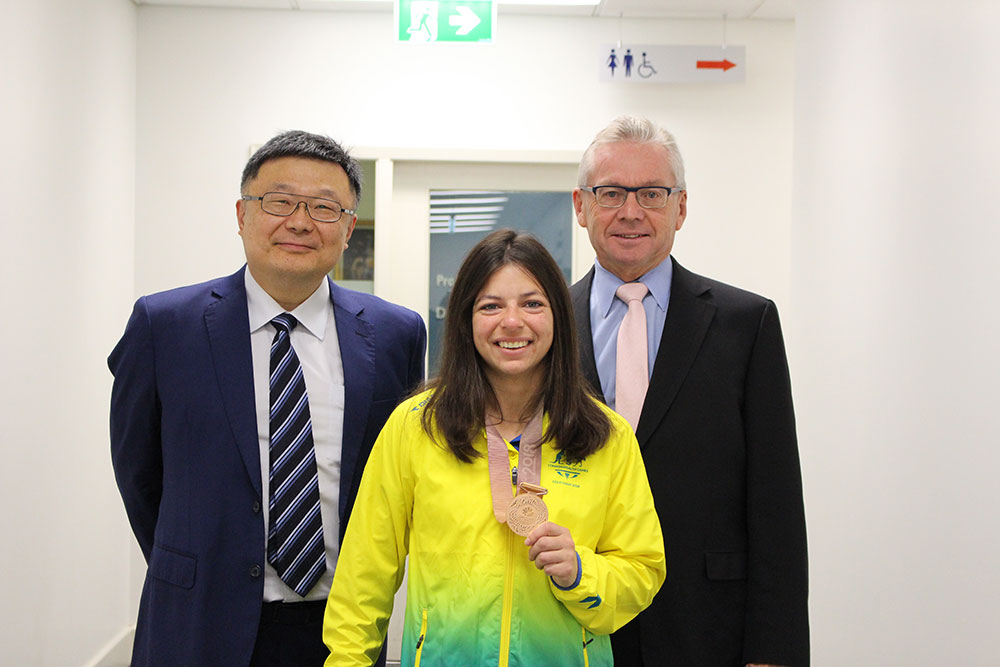 Robotic surgery helps Taylor receive a bronze medal in the Commonwealth Games